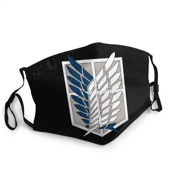 

Wings Of Freedom AoT Attack On Titan Reusable Mouth Face Mask Anti Bacterial Dustproof Protection Cover Respirator