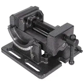

Drilling Machine Fixture Drill Press Vise Cast Steel Grinding Bottom Cross-Type Tiltable Milling Vise