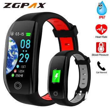 

Fitness Smart Bracelet Activity Tracker Heart Rate Blood Pressure Monitor Sport Smart Band color touch screen IP67 Waterproof