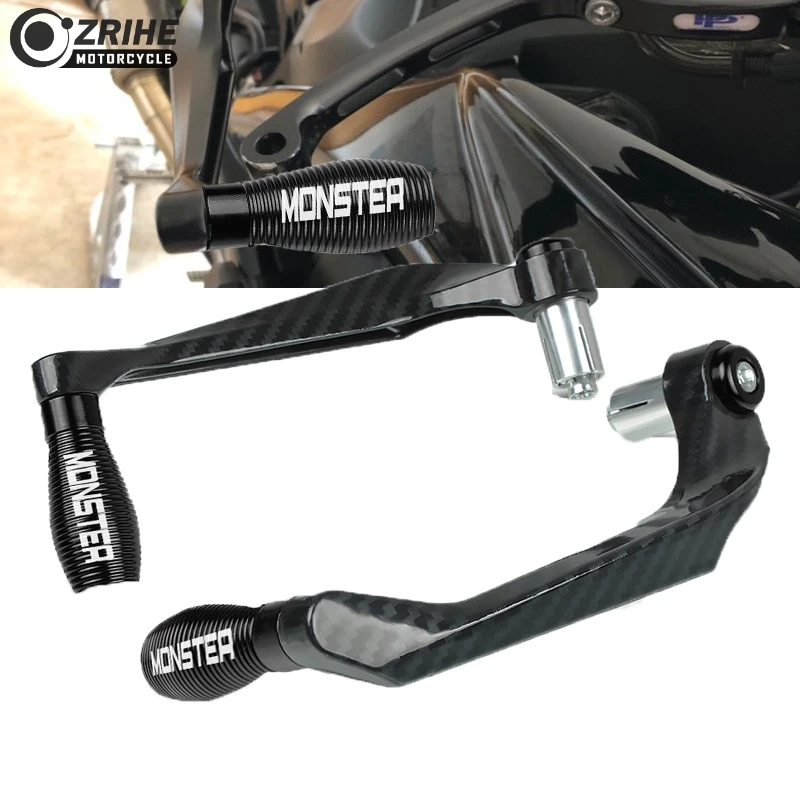 High Quality 7/8" 22mm Aluminum Motorcycle Handlebar System Brake Clutch Lever Protector Hand Guard FOR DUCATI Monster 1200 R