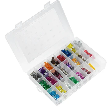 

242PCS/Box Assorted Car Fuses Auto Truck Fuses Mini Standard Blade Fuse Kits With Clip 2-40A Auto Replacement Parts 3A 7.5A 20A