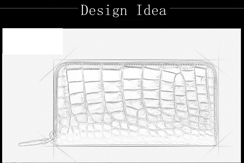 YILUNXI новейший роскошный длинный кошелек из крокодиловой кожи, повседневный мужской длинный кошелек, деловая Черная мужская сумка для денег, высококачественный водонепроницаемый кошелек
