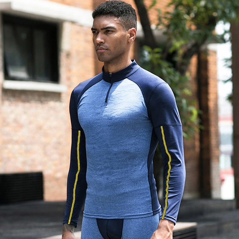 Running Jacket Men Jogging Sweatshirt Sport Jacket Men Zipper Long Sleeve T Shirt Compression Mens Jogging Jacket Gym TShirt Man