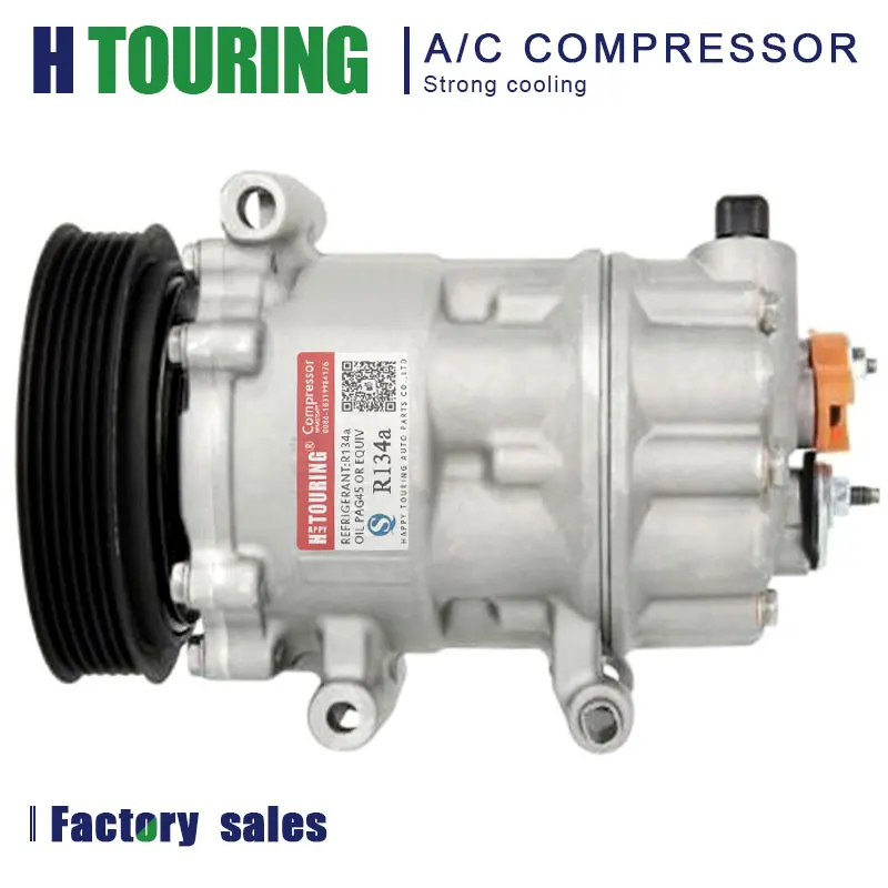 Для peugeot 308 SD6C12 A/C компрессор для PEUGEOT 307 308 208 Citroen C4 1356F 9659875980 9671334080 9651911180 9671334080 1350F