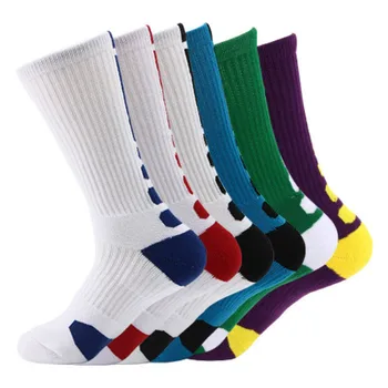 

Industry Men Basketball Socks Thick Towel Boots Athletic Socks Elite Socks Breathable Four Seasons Stockings Sweat Absorbing