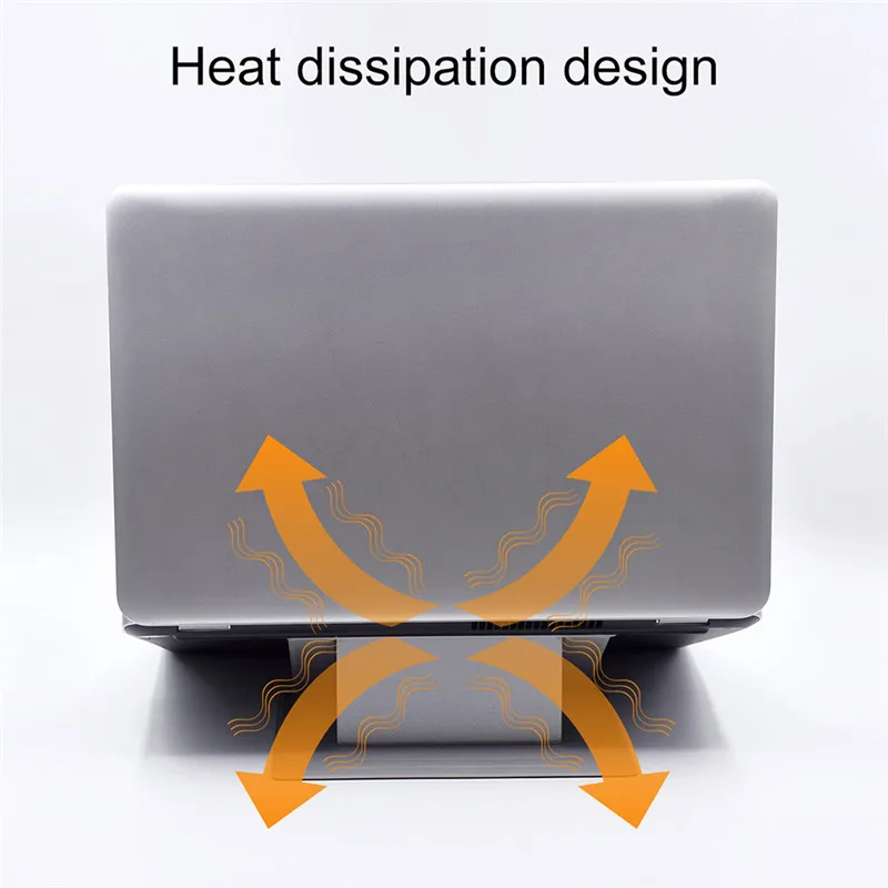 Luxury Upgrade Computer Laptop Pad Stand Adhesive Invisible Lightweight Folding Bracket Portable Tablet Holder for iPad MacBook