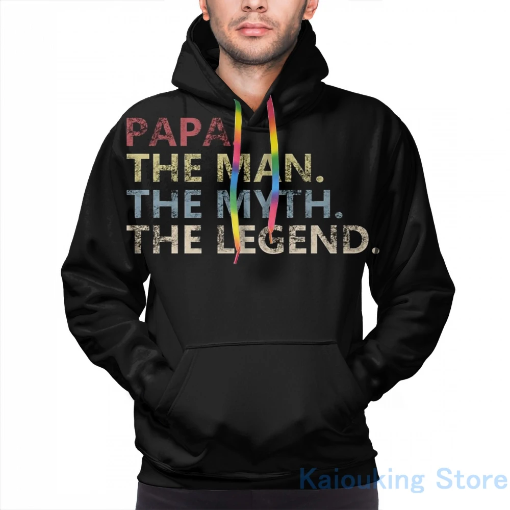 Мужская и Женская Повседневная Толстовка с принтом папа | одежда