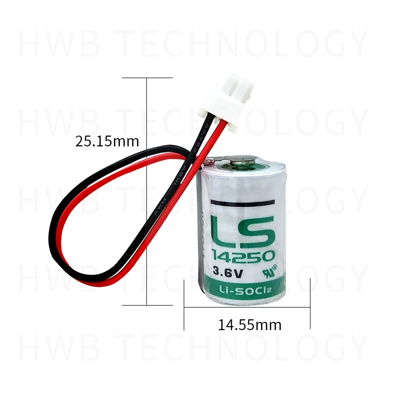 Новые оригинальные батарейки LS14250 14250 1/2AA LiSOCL2 3 6 V 1250mAh PLC с вилкой 2 шт.|Батарейки| |