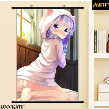 

Gochiusa Gochuumon wa Usagi Desu ka Rabbit chino bra cameltoe sexy loli lolita cartoon anime wall scroll canvas painting poster