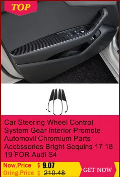 Car Control System Gear Interior Durable Chromium Automovil Decorative Mouldings Trim Modification Bright 17 18 19 FOR Audi S4