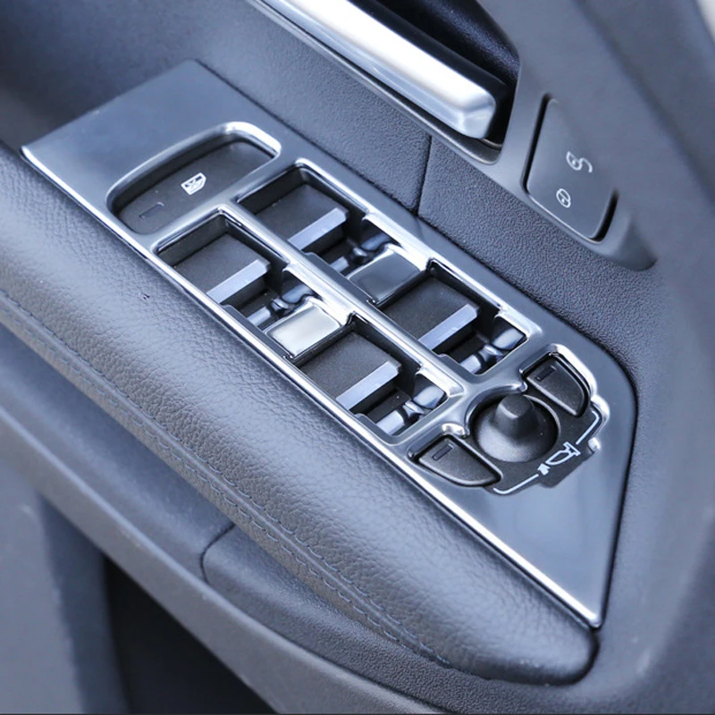 

4pcs/set car Door Window Switch Cover Trims brand new silver For Land Rover Range Rover Evoque 12-18 Window Switch Cover Trim