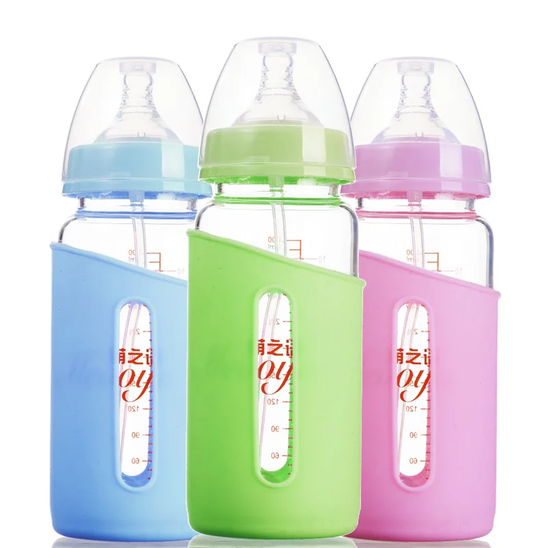 

Bombay Baby Elephant Wide Mouth Shift Automatic Heat Resistant 300ml Glass Feeding Bottles Item Number: MG1
