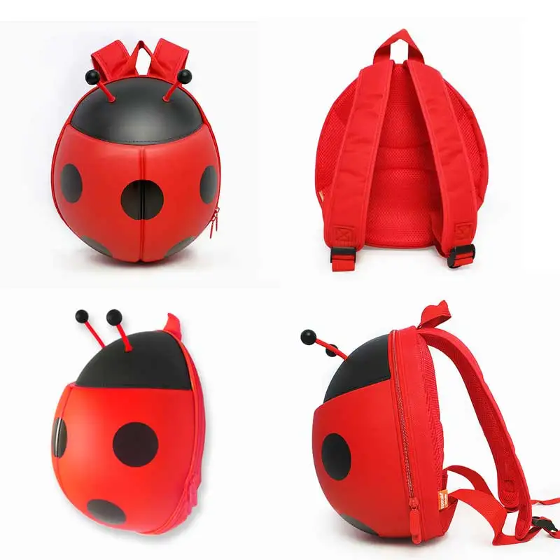 От 3 до 8 лет 3D милые Mochila Божья коровка рюкзаки для девочек и мальчиков рюкзаки для путешествий уличная детская сумка на подарок легкая Высококачественная