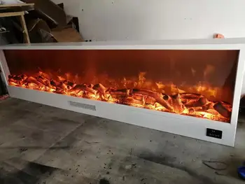 

shipping door to door white color insert electric fireplace 200cmx40cmx20cm with heater