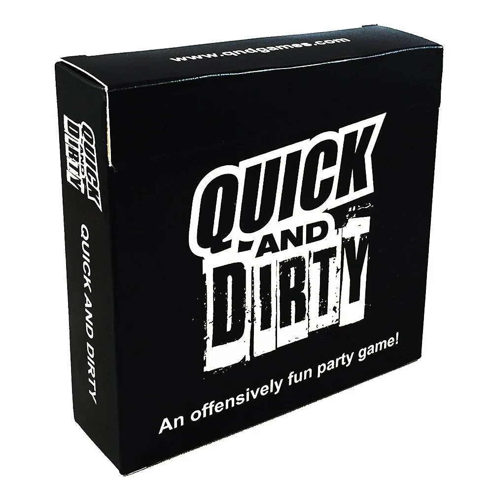 

Quick And Dirty An Offensively Fun Party Card Game Toy Entertainment Family Gathering Holiday Party Board Game Flirty Fun Pack