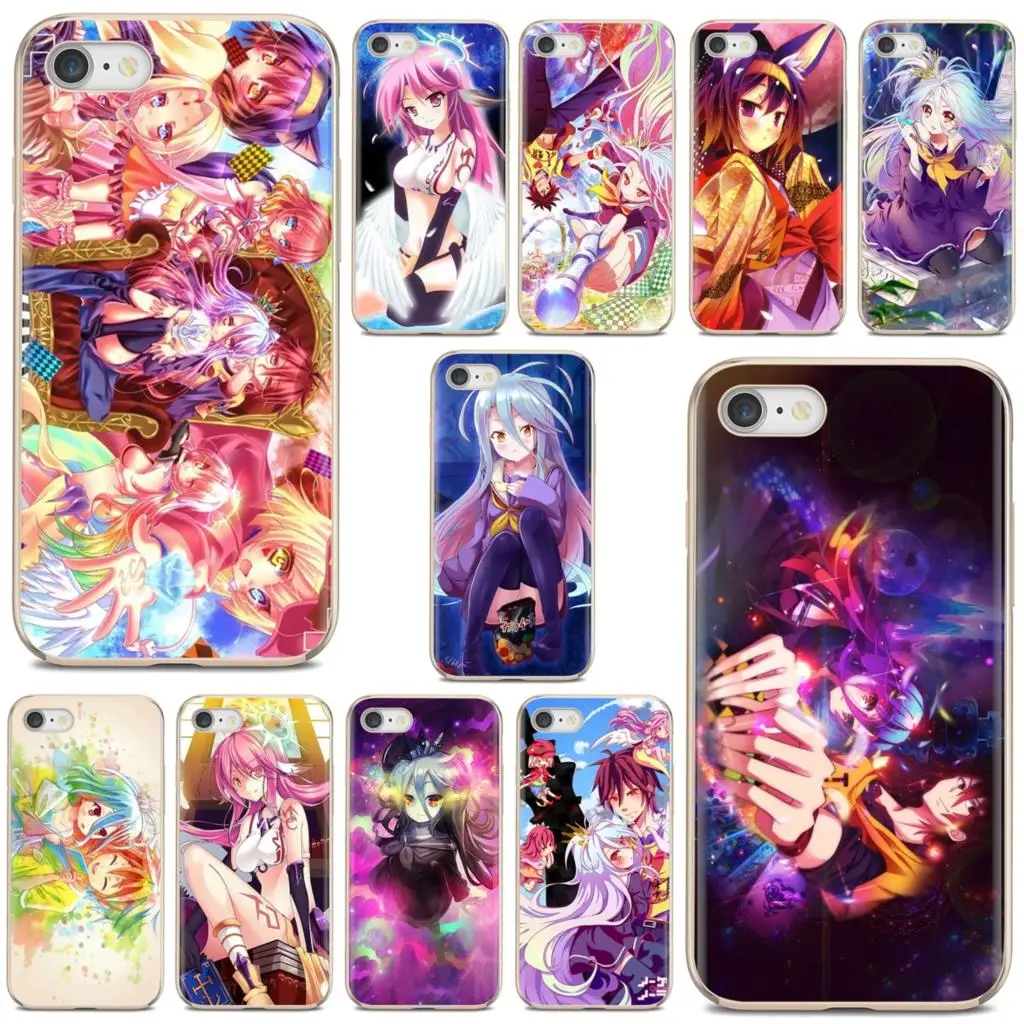Для iPhone 10 11 12 Pro Mini 4S SE 5C 6 6S 7 8 X XR XS Plus Max 2020 мягкий чехол из ТПУ NOs-LIFEs-Girls-survival-game-NO-GAME |