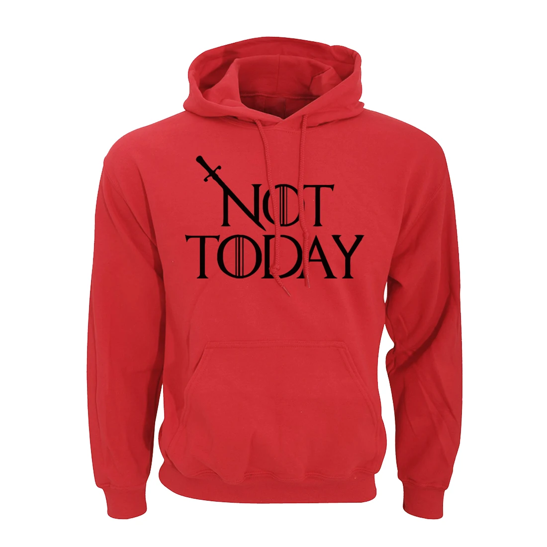 Толстовки с принтом «Игра престолов» с логотипом «Not Today», толстовка с принтом «Arya Stark», Флисовая теплая уличная одежда, новая осенняя повседневная мужская толстовка с капюшоном в стиле Харадзюку