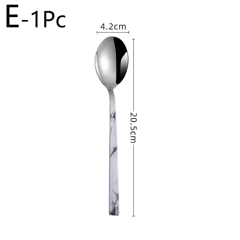 Vajilla de acero inoxidable, cuchillo, tenedor, cuchara de café, cubiertos  occidentales, suministros de carne, accesorios de cocina, 1 ud. - AliExpress