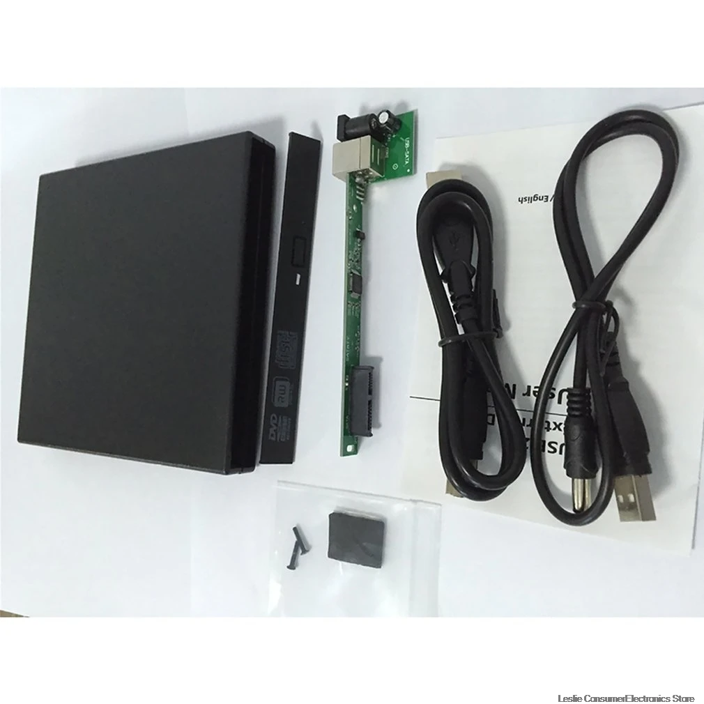 12,7 мм Usb 2,0 Внешний Dvd/Cd-Rom Оптический привод ноутбук Настольный универсальный внешний оптический диск Оптический привод