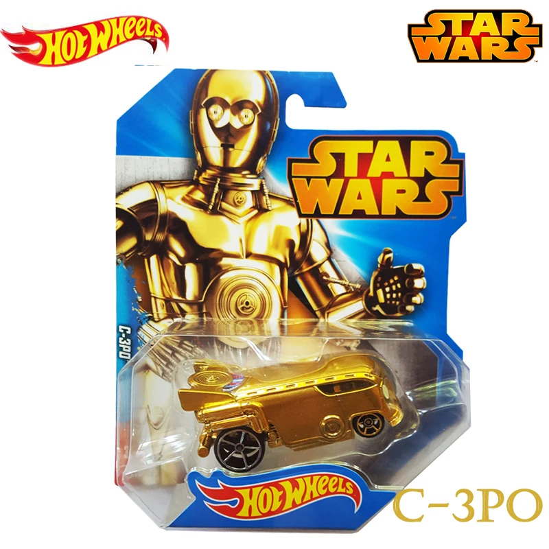 C-3po Подлинные Hot Wheels Звездные войны классический фильм тема серии ролевая модель автомобиля коллекция игрушек для детей мальчиков подарок на день рождения CGW35 - Цвет: C-3po