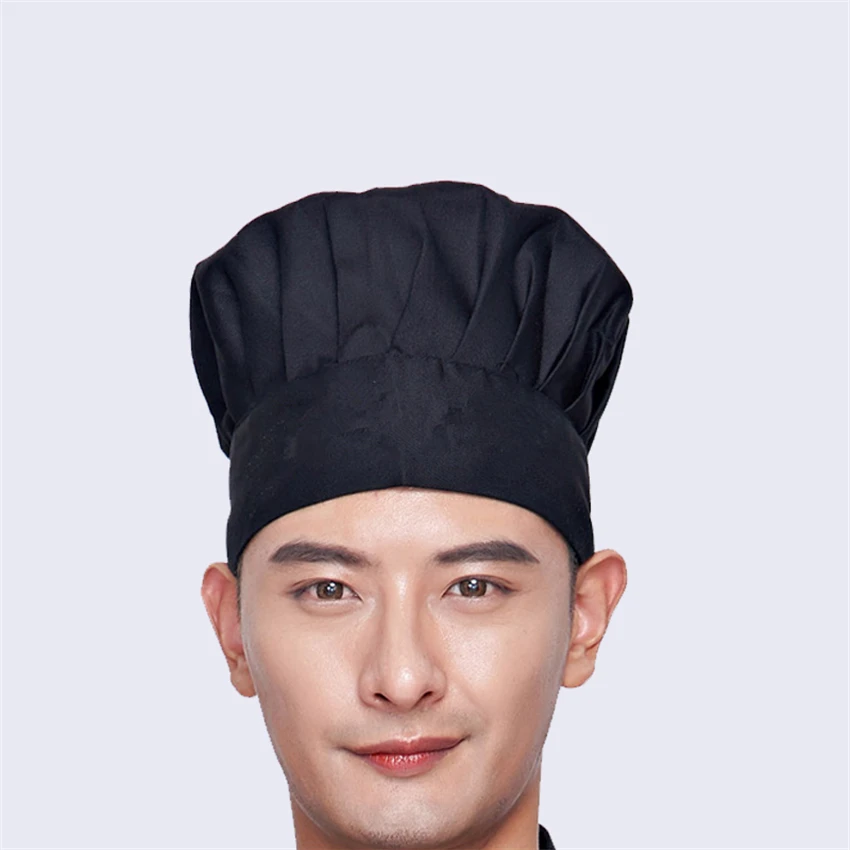 Шапка шеф-повара для ресторана, униформа для кухни, одежда для повара, для отеля, прочная одежда для еды, рабочая одежда для мужчин, эластичная Кепка в виде гриба