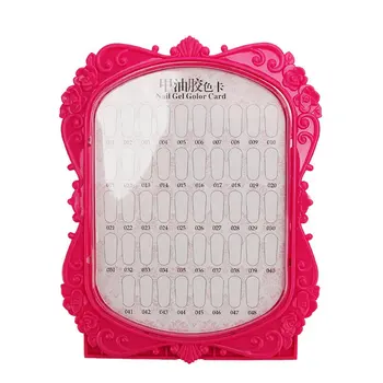 

Nail Armor Nail Polish Rubber Color Card Swatch Display Template Manicure Tool