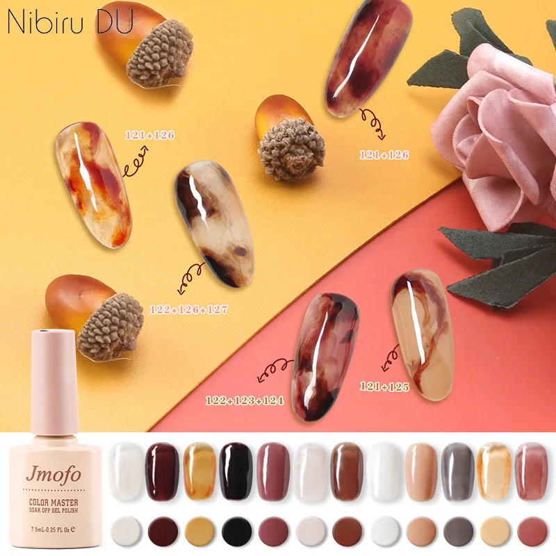 Gel Nail Polish Fall Winter Amber Translucent For Manicure 7 5ml Gel Varnishes Crystal Jelly Gel 