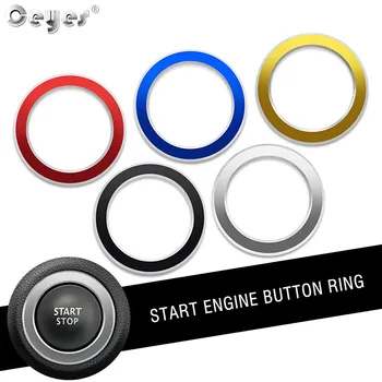 

Ceyes Car Styling For Renault Koleos Kadjar Captur Megane 2 3 Fluenec Latitude Auto Engine Start Stop Button Ring Cover Stickers