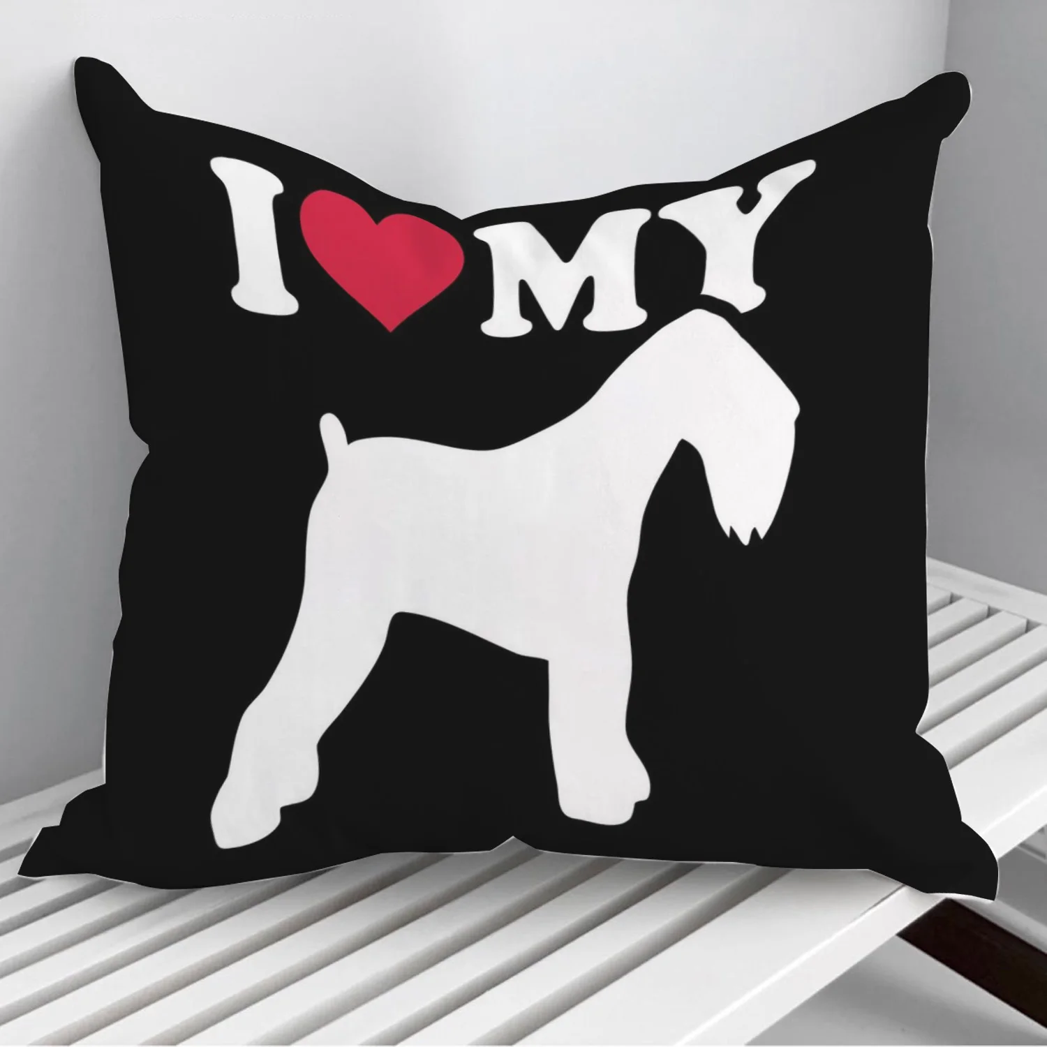 

Black Russian Terrier Throw Pillows Cushion Cover On Sofa Home Decor 45*45cm 40*40cm Gift Pillowcase Cojines Dropshipping
