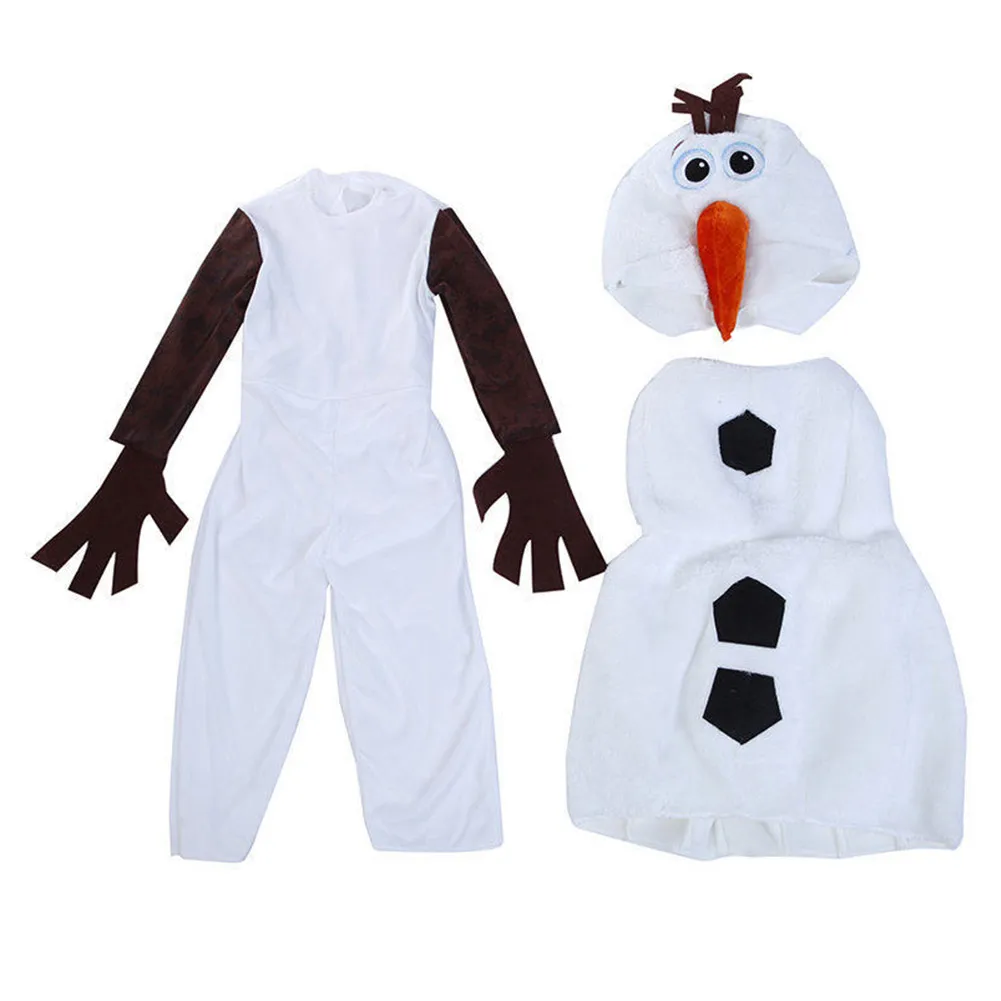 Фильм Снежная королева для детей Olaf/Косплэй Детский костюм Хэллоуина Нарядная