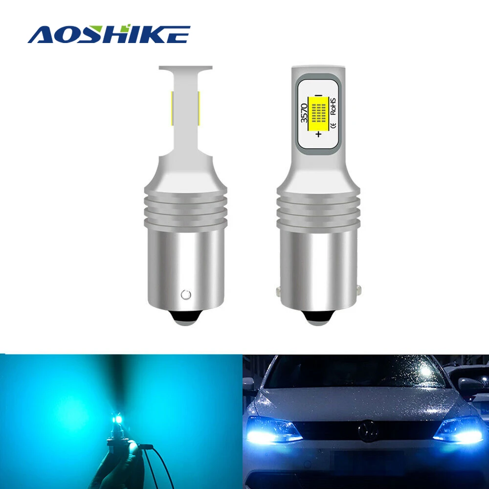 AOSHIKE 12V 24V S25 1157 1156 2SMD Авто головной светильник светодиодный автомобиль бег светильник тормозной светильник хвост светильник для автомобилей мотоциклов отложным воротником Signa