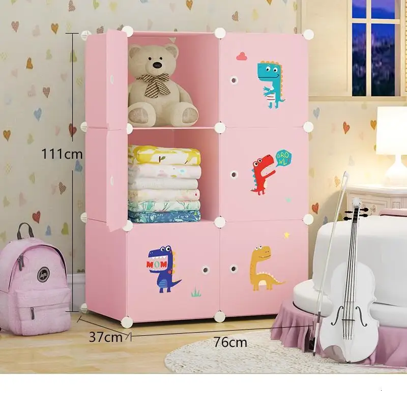Armoire rangelment Kleiderschrank Yatak Odasi мобильный шкаф для хранения Mueble De Dormitorio Guarda Roupa шкаф - Цвет: Version AL