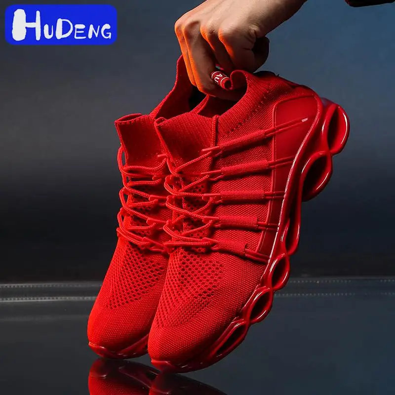 Новая обувь blade Модные мужские дышащие кроссовки для бега; 14 большой Size13 спортивные Для мужчин обувь 47 пробежек повседневная обувь 48
