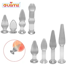 Brinquedos do sexo da tomada anal do tamanho múltiplo para os produtos do sexo anal do massager da próstata do anus da tomada anal do vidro de pyrex dos gays para adultos
