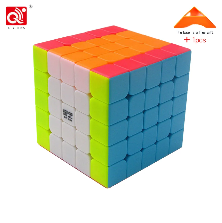 Нео Куб 5x5x5 Cubo Magico Qiyi Qizheng S волшебный куб 5x5 без наклеек кубический антистресс 5 на 5 игрушки для детей - Цвет: 2