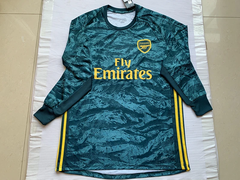 Gk Вратарские футбольные майки ac arsenal Манчестерский город Bayernes Muniches psg juventusing Tottenhaming Челси вратарь - Цвет: Темно-зеленый
