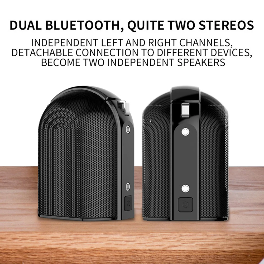OVEVO водонепроницаемый магнитный 10 Вт сплит-Тип USB мини беспроводной Bluetooth динамик