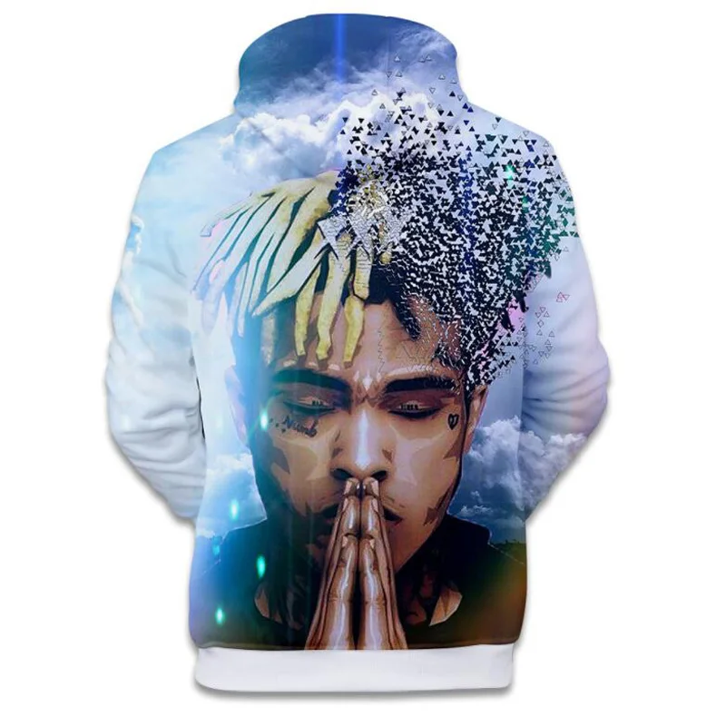 Rip xxxtentacion, 3D принт, мужские толстовки и свитшоты, Poleron Hombre, Зимняя мода, хип-хоп, рэппер, забавная Мужская куртка с капюшоном