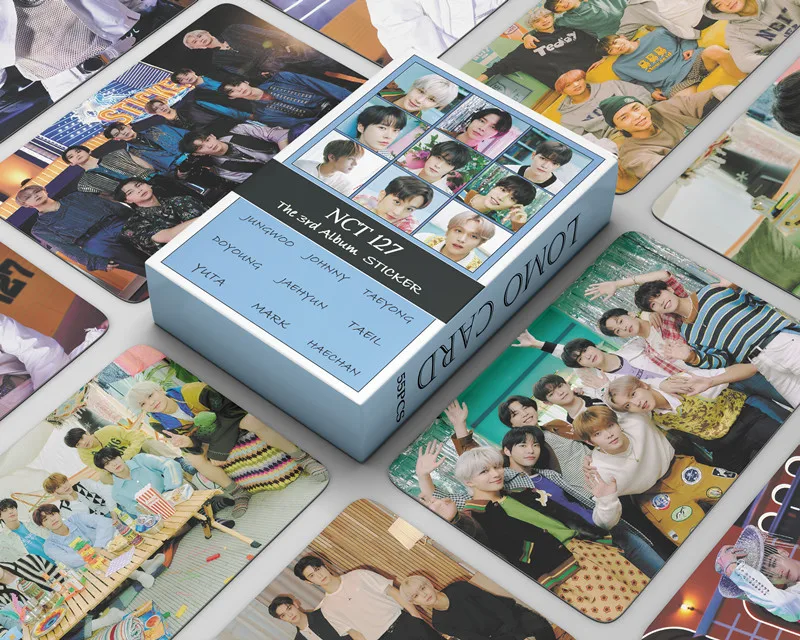 55 шт./компл. Kpop NCT127 Lomo наклейка на карты s новая кожу NCT 127 Высококачественная HD