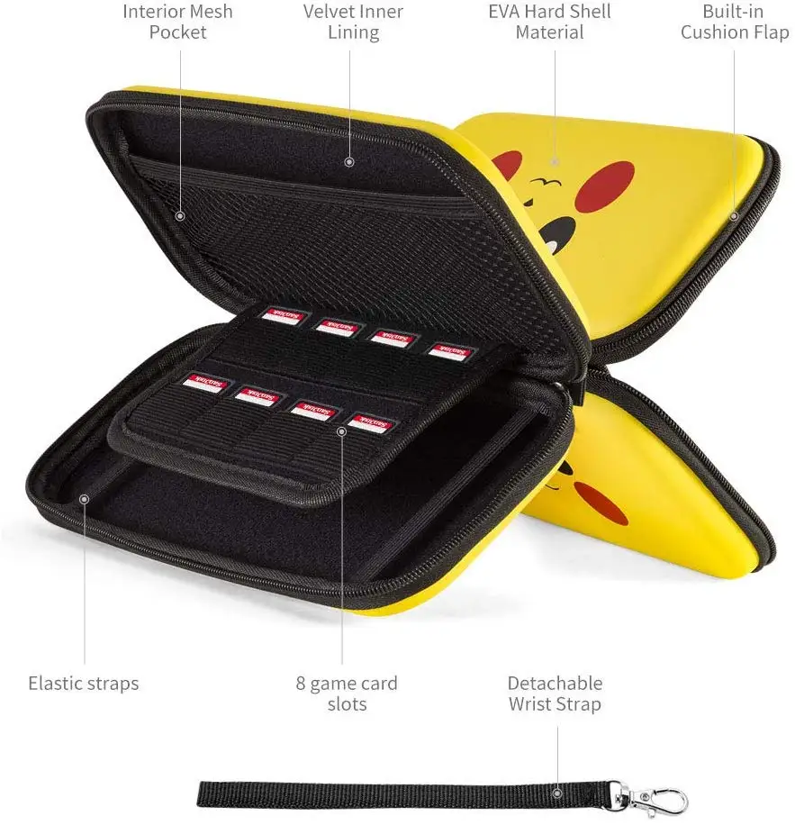 Портативный переключатель Lite сумка для переноски жесткий чехол для хранения с 8 слотами для игровых карт для nintendo Switch мини консоль и аксессуары