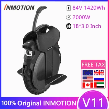 شراءمتوفر في المخزون الأصلي INMOTION V11 سكوتر التوازن الذاتي 84 فولت 2000 واط البناء في مقبض 4.0 بلوتوث الدراجة الهوائية الأحادية العجلة الكهربائية تحوم ...