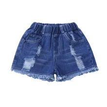 Джинсы в Корейском стиле для девочек г. Летние новые стильные детские шорты летняя детская одежда для больших мальчиков