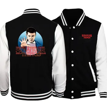 

Mens Tv Show Stranger Things Baseball Popular 2020 Autumn Clothing Harajuku Long Sleeve Jackets Leisure Male Streetwear Coats