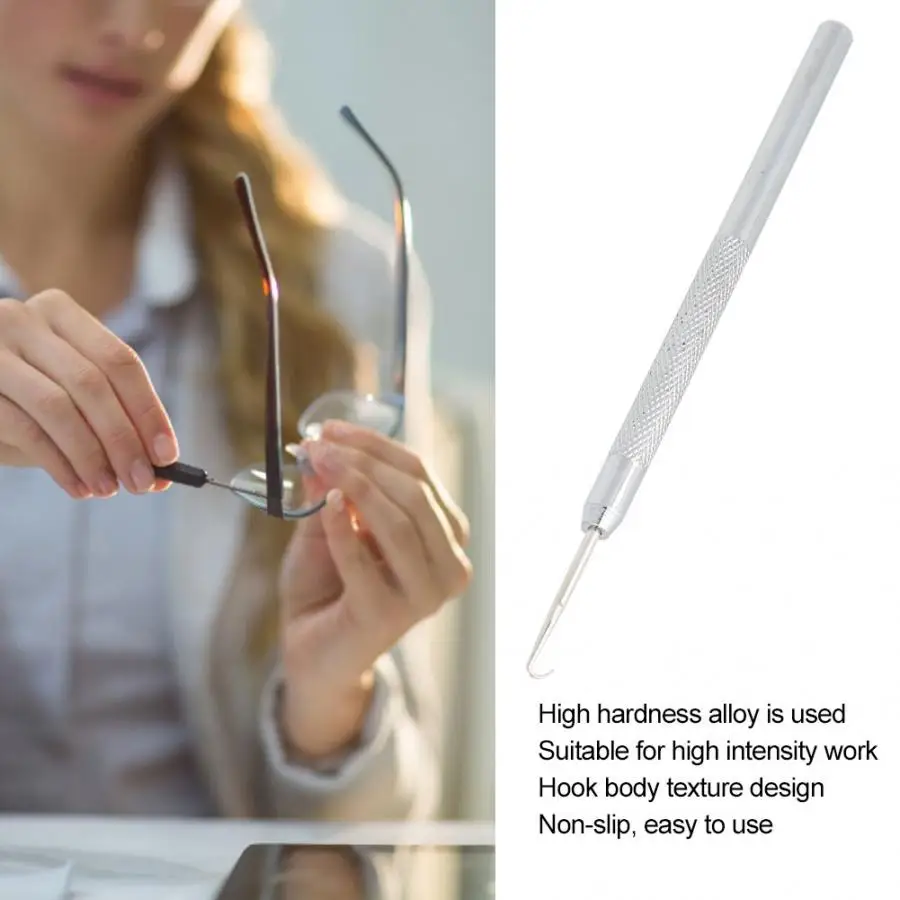 Professional Glasses Wire Pulling Hook Half Frame Glasses Repairing Draw Hook For Half Rim Frame Repairing Tool New
