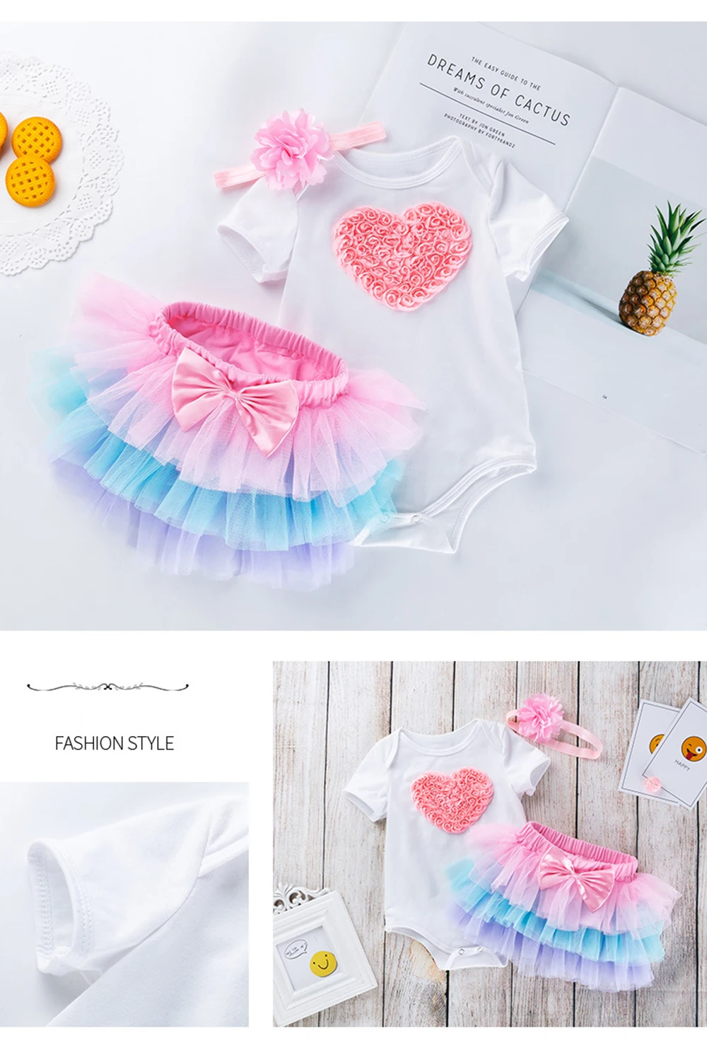 Girls First Birthday Pink Princess Dress Infant Tutu Brand Clothing Bebe Romper Set baby Dress Summer Newborn Baby Girl Clothes