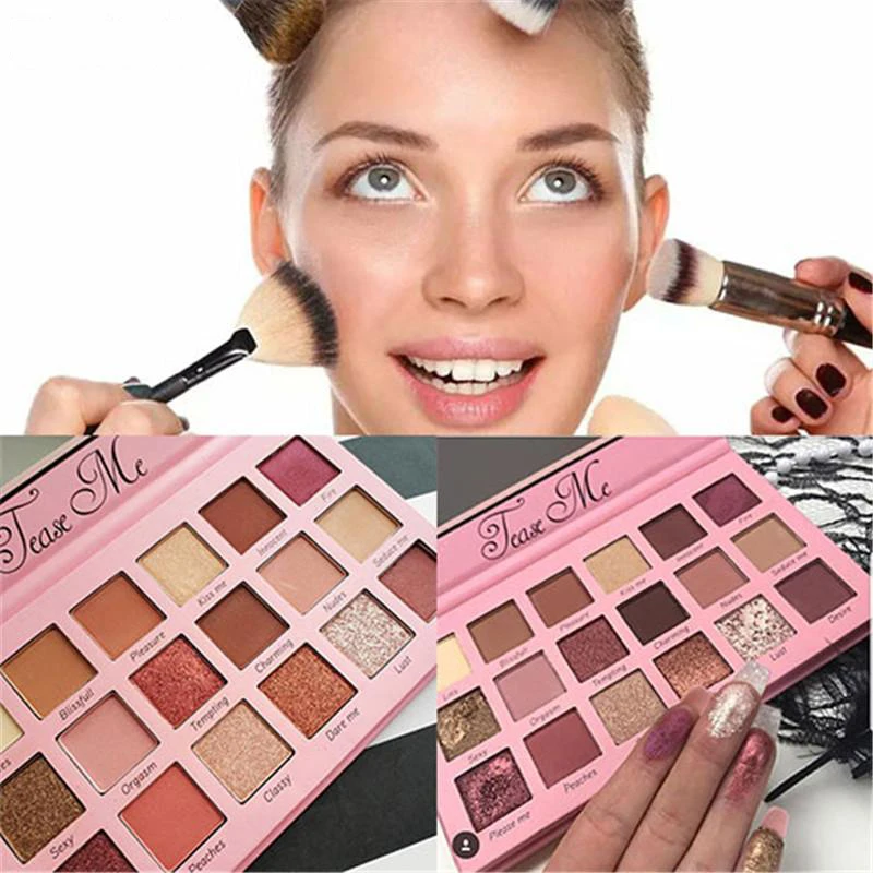 

ZHENDUO 18 Color Fashion Shimmer Matte Glitter EyeShadow Palette long lasting Eye shadow Makeup Palette Cosmetic Kit