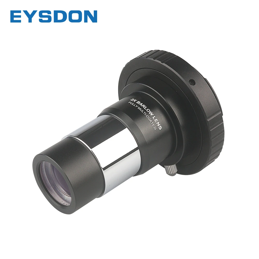 Eysdon 1.25 "2X Barlow Lens Completamente Multistrato In Metallo Con Filettatura M42X0.75 Camera T Ring Connect Interface Per Oculare Telescopio