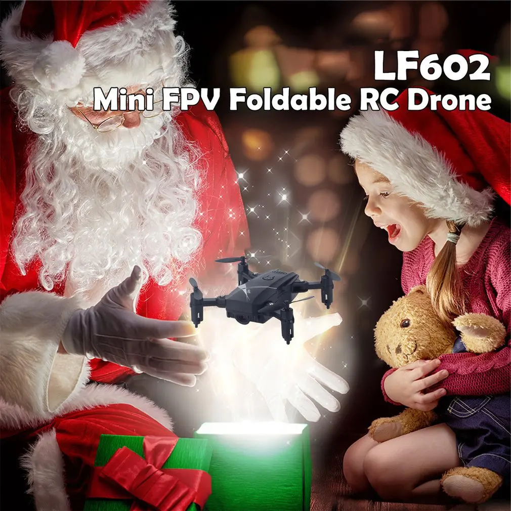 LF602 2.4G Mini FPV Foldable RC Quadcopter Drone Aircraft with 0.3MP Wifi Camera Gesture Selfie Altitude Hold