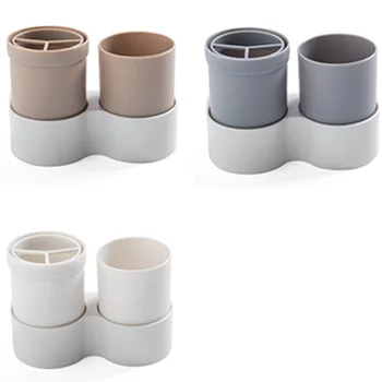

Portable Toothpaste Toothbrush Holder Toothpaste Toothbrush Storage Box Bathroom Brushing Cup Bathroom Tumblers