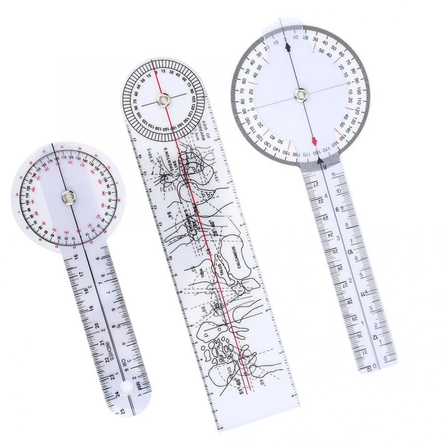 6/8/10inch Medical Angle Ruler Rotatable Easy to Measure for Measurement Medical Goniometer 6/8/10inch Medical Angle Ruler Rotatable Easy to Measure for Measurement Medical Goniometer